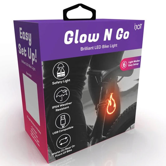 Wheelies Glow N Go Brilliant LED Flame Shaped Bike Light