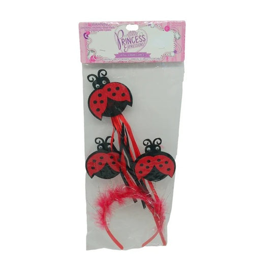 2 Piece Lady Bug Bopper Headband & Wand Set