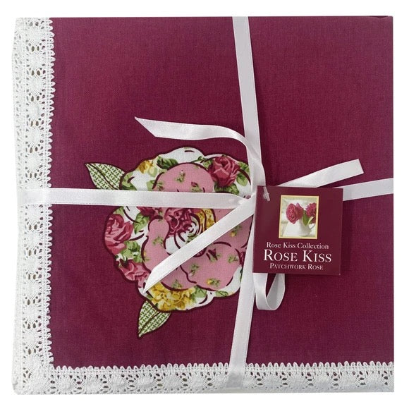 Homewear 18" x 18" Rose Kiss 4 Pack Napkins