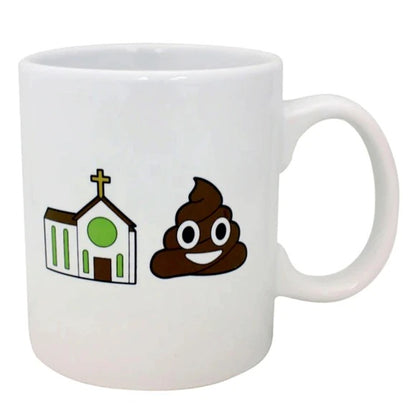 16 Oz. Ceramic Holy Shit Mug In White Gift Box