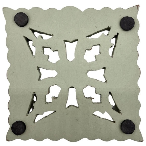 Artisan Market 4-Piece Sage Wood Coaster Set