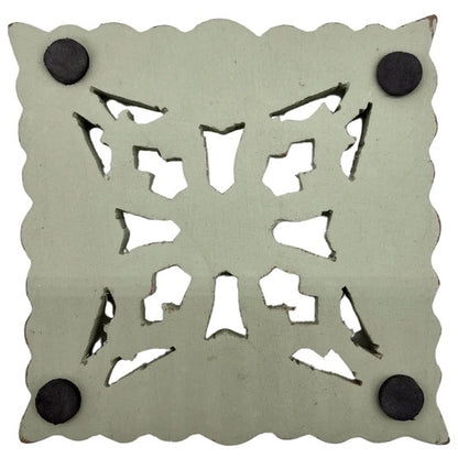 Artisan Market 4-Piece Sage Wood Coaster Set