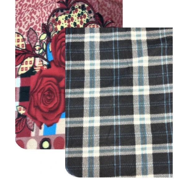 27" x 40" Assorted Pattern Cozy Pet Fleece Blanket