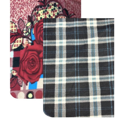 27" x 40" Assorted Pattern Cozy Pet Fleece Blanket
