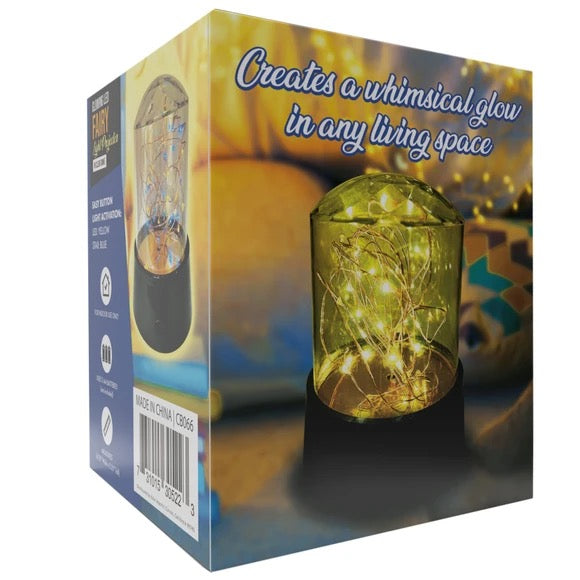 Large Glowing LED Fairy Lights Projector in Plastic Clear Dome