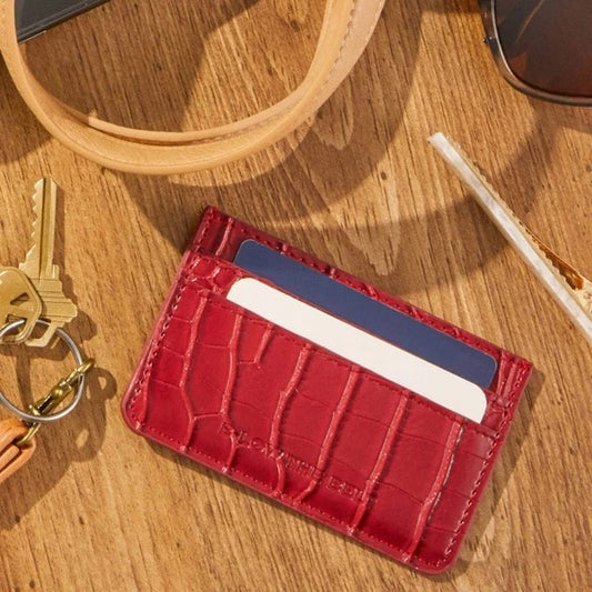 B-low The Belt Los Angeles Croc Card Holder Wallet