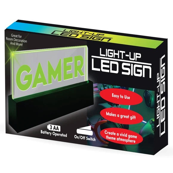 Light-up LED Signs With Table Top Base