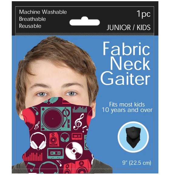 Junior / Kids Music Style Neck Gaiter 3 Pack