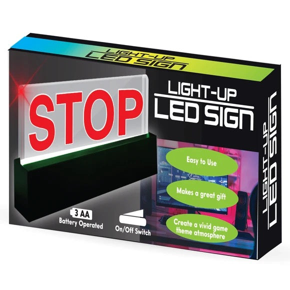 Light-up LED Signs With Table Top Base