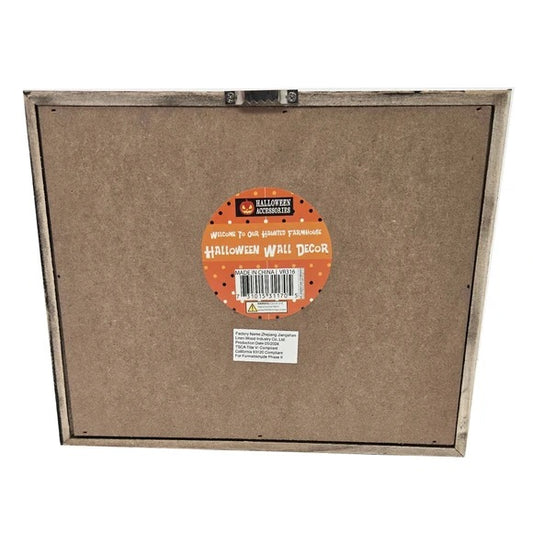 Welcome To Our Haunted Farmhouse Black Shadow Box