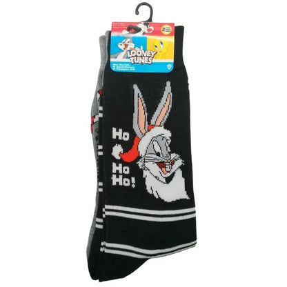 2 Pack Looney Tunes Ho Ho Ho Socks