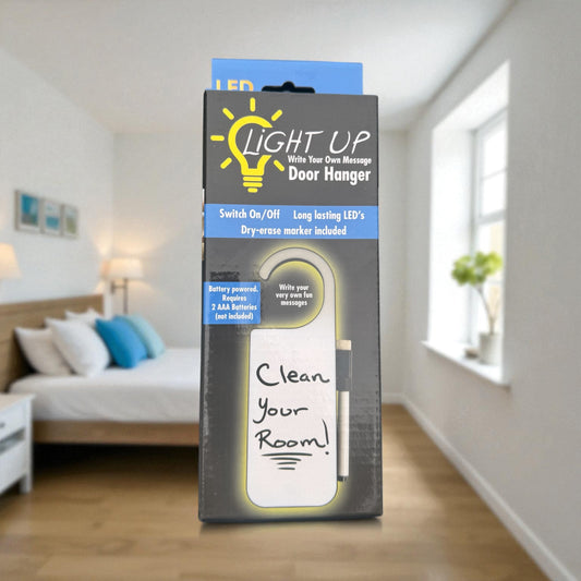Light Up Write Your Own Message Door Hanger