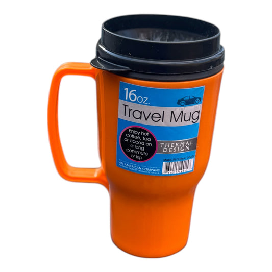 16 Oz. Thermal Design Travel Mugs Three Colors