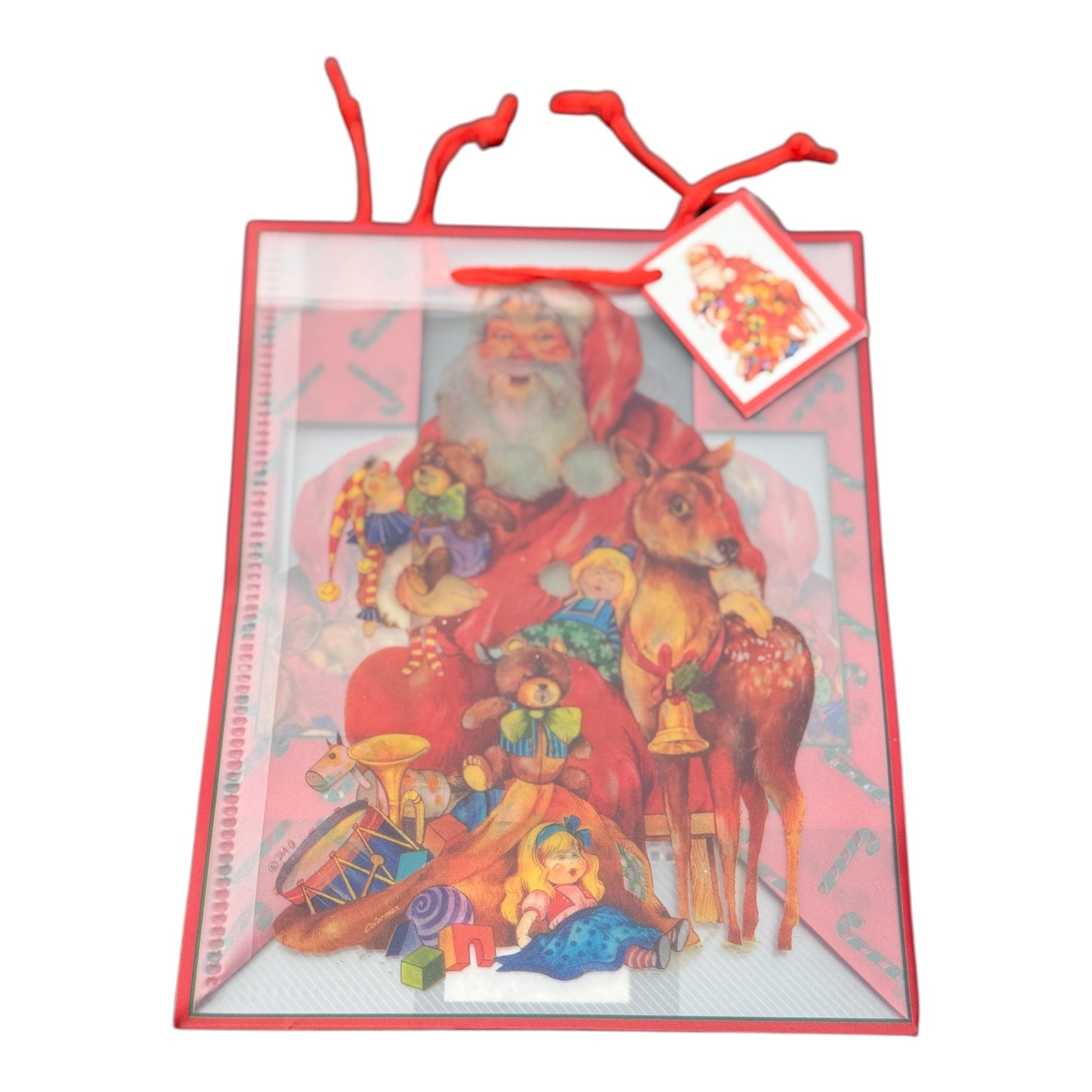 Premium Medium Sized 9" x 7.2" x 4" Assorted Christmas PVC Gift Bags