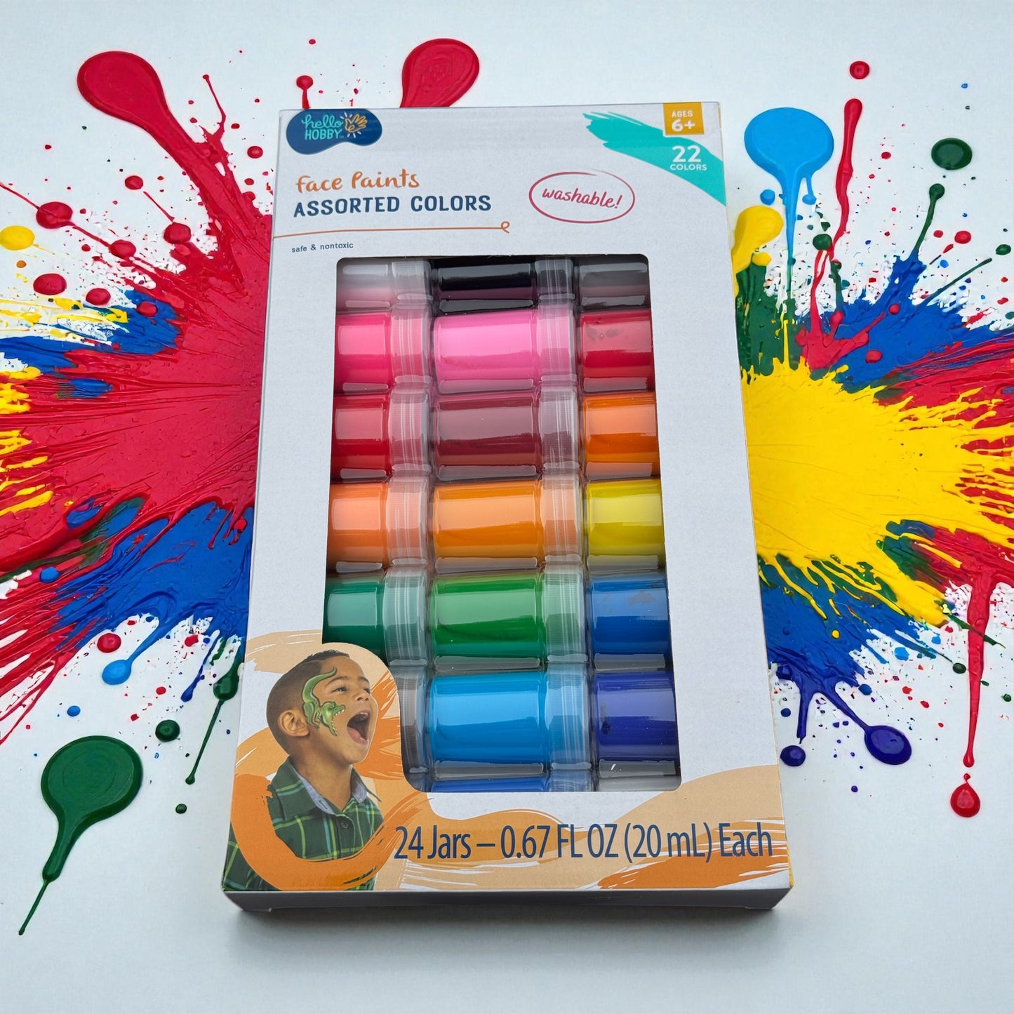 Hello Hobby Assorted Colors Face Paints