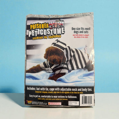 Prisoner Pet Costume With Accessories One Size Fits Most Clip Strip