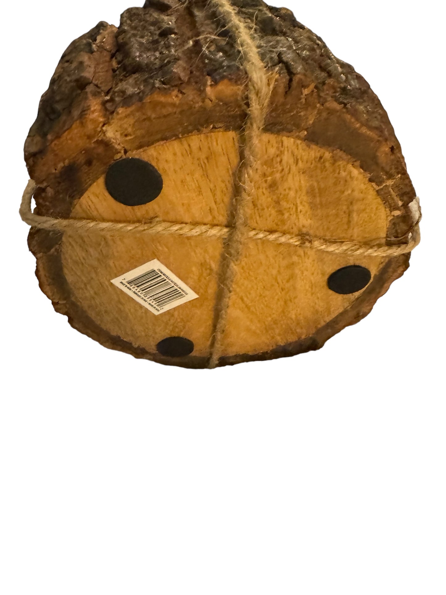 4-Piece Wood Coaster Set With Bark Caddy