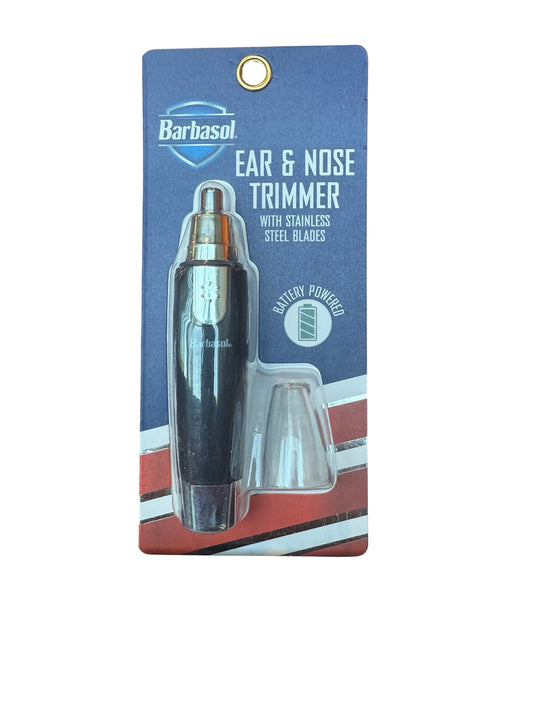 Barbasol Battery Powered Ear and Nose Trimmer with Stainless Steel Blades