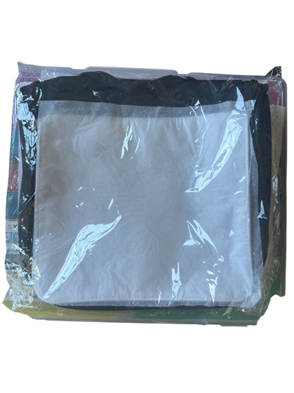 Hanging Overnight Black & White Toiletry Travel Bag -CLEARANCE ITEM!