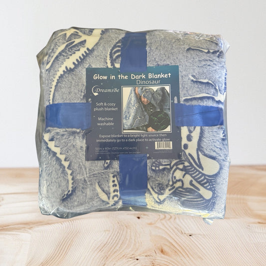 Dreams Be 50" x 60" Glow In The Dark Dinosaur-Themed Children's Blanket
