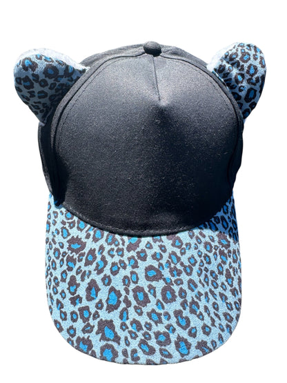 Assorted Cheetah Print Baseball Cap with Ears