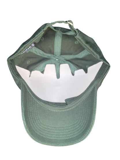 Universal Cotton Soft Crown Dark Green Baseball Cap With Buckle Strap