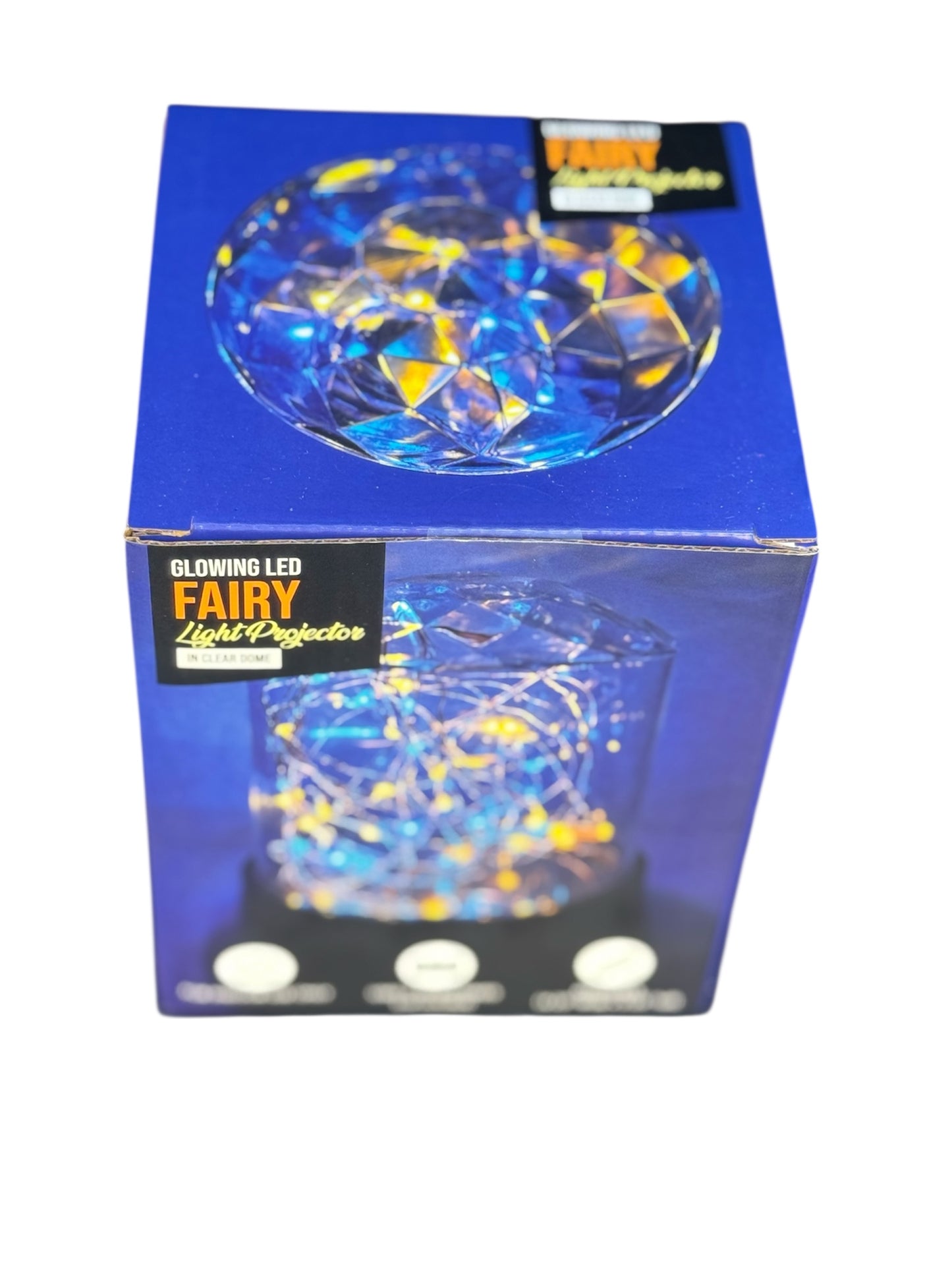 Large Glowing LED Fairy Lights Projector In Plastic Clear Dome