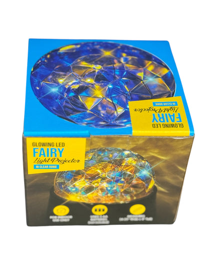 Small Glowing LED Fairy Lights Projector In Plastic Clear Dome