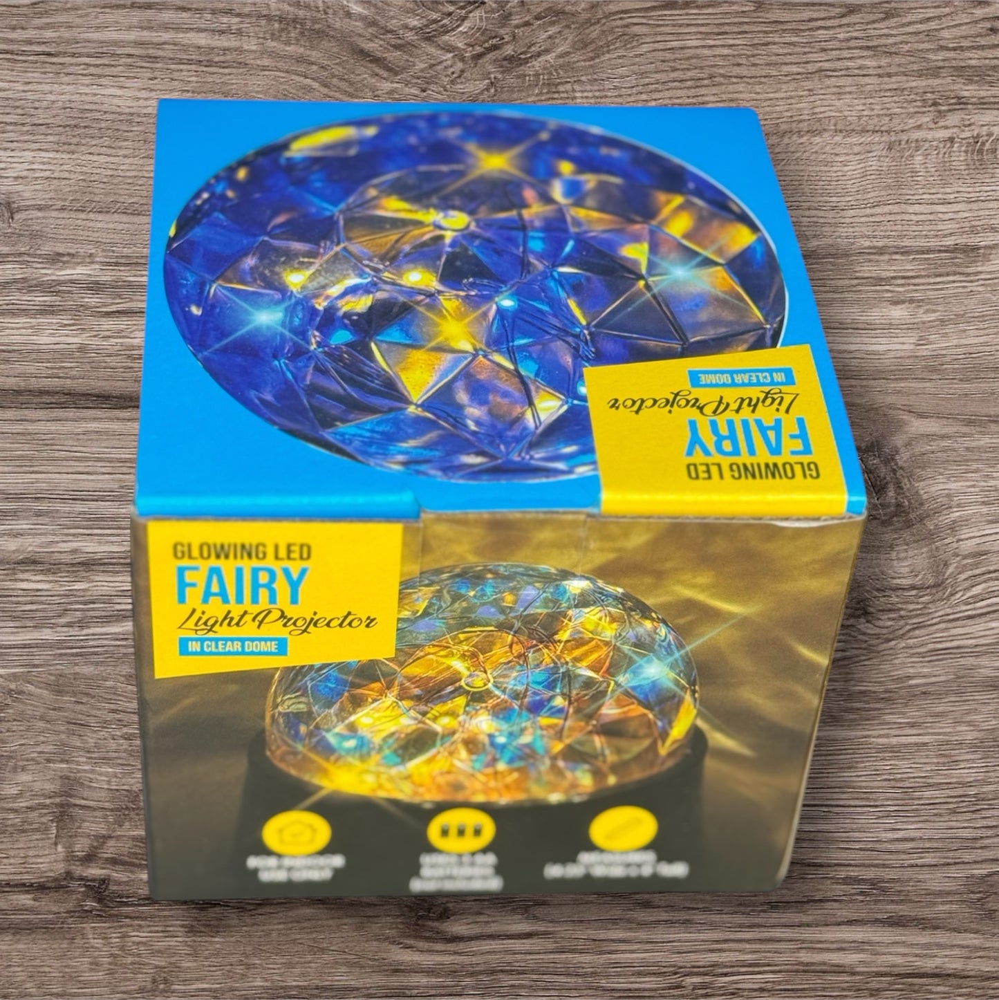 Small Glowing LED Fairy Lights Projector In Plastic Clear Dome