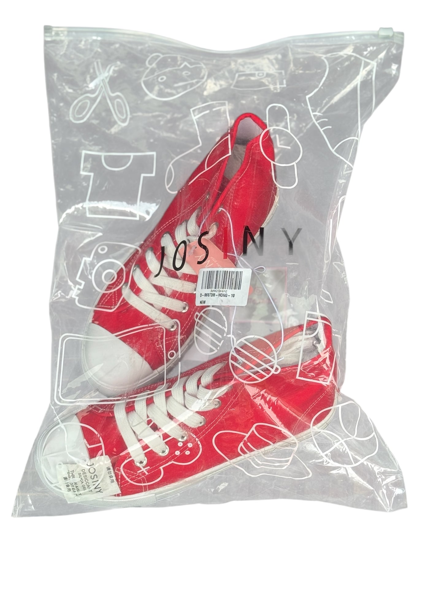 Women's Josiny Red Mid-Top Sneaker Shoes Size 6