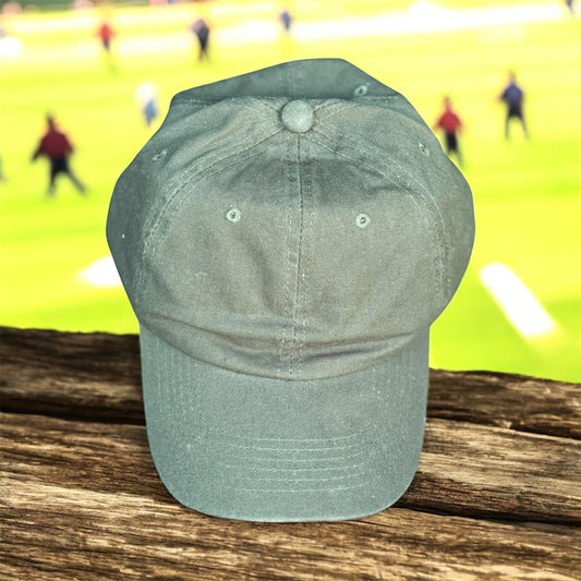 Universal Cotton Soft Crown Dark Green Baseball Cap With Buckle Strap