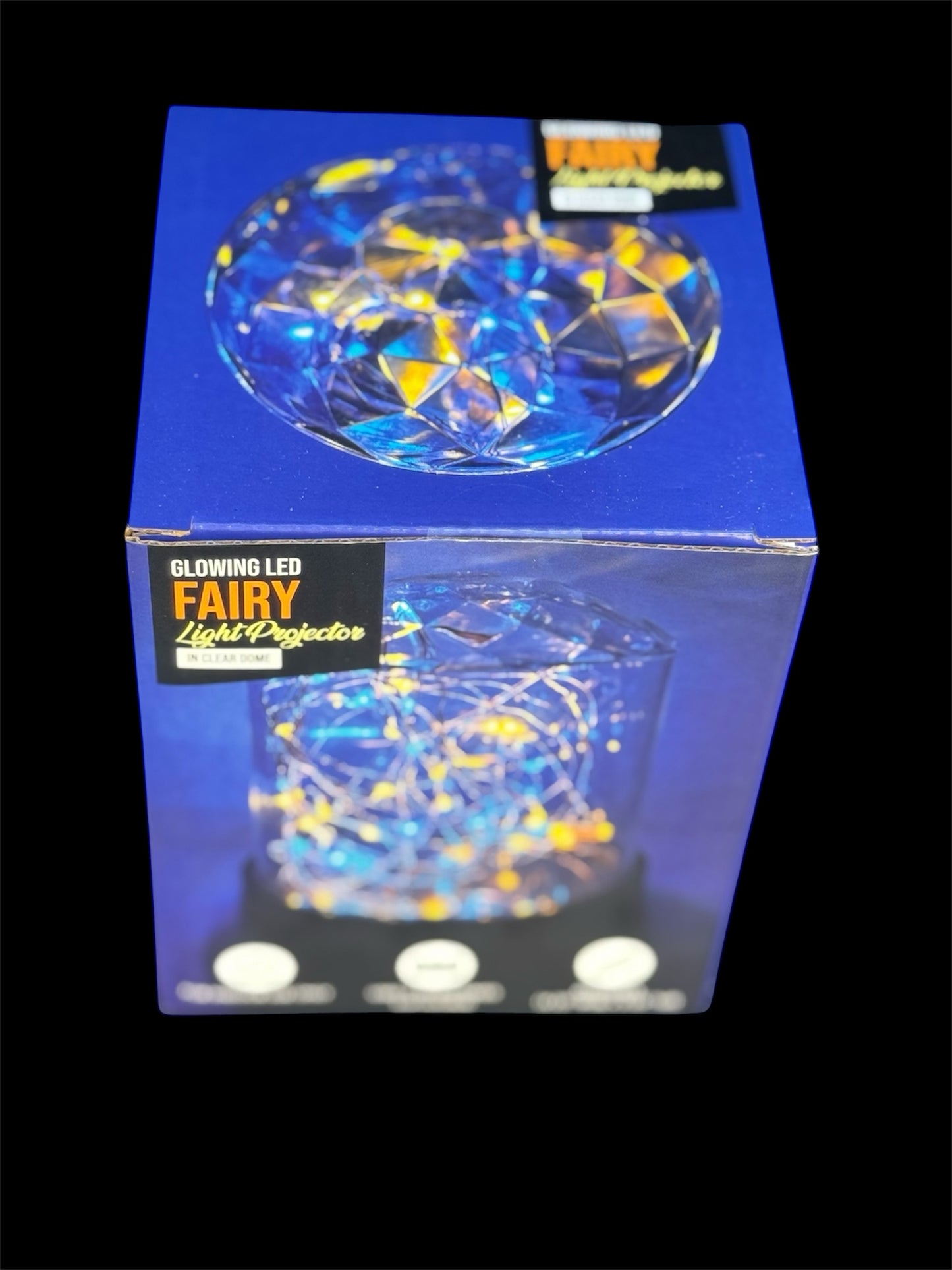 Large Glowing LED Fairy Lights Projector In Plastic Clear Dome