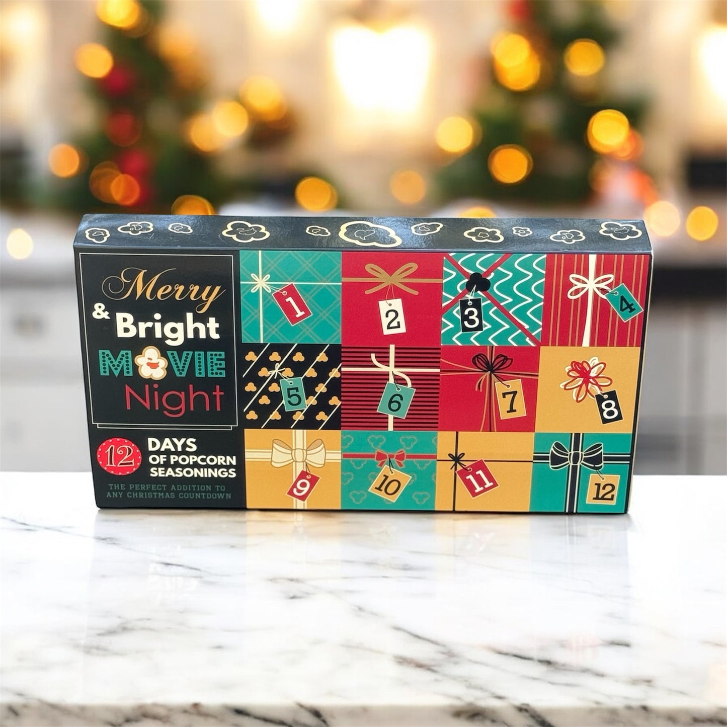 Merry & Bright Movie Night 12 Days of Popcorn Seasonings