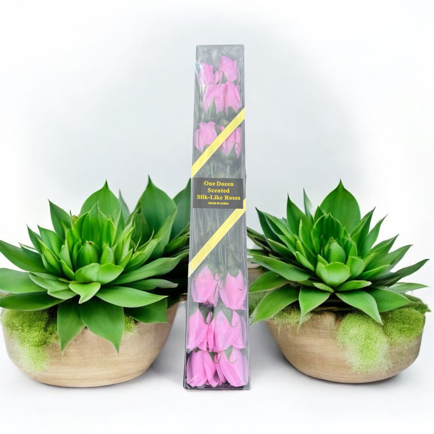 One Dozen Silk-Like Roses With Scent