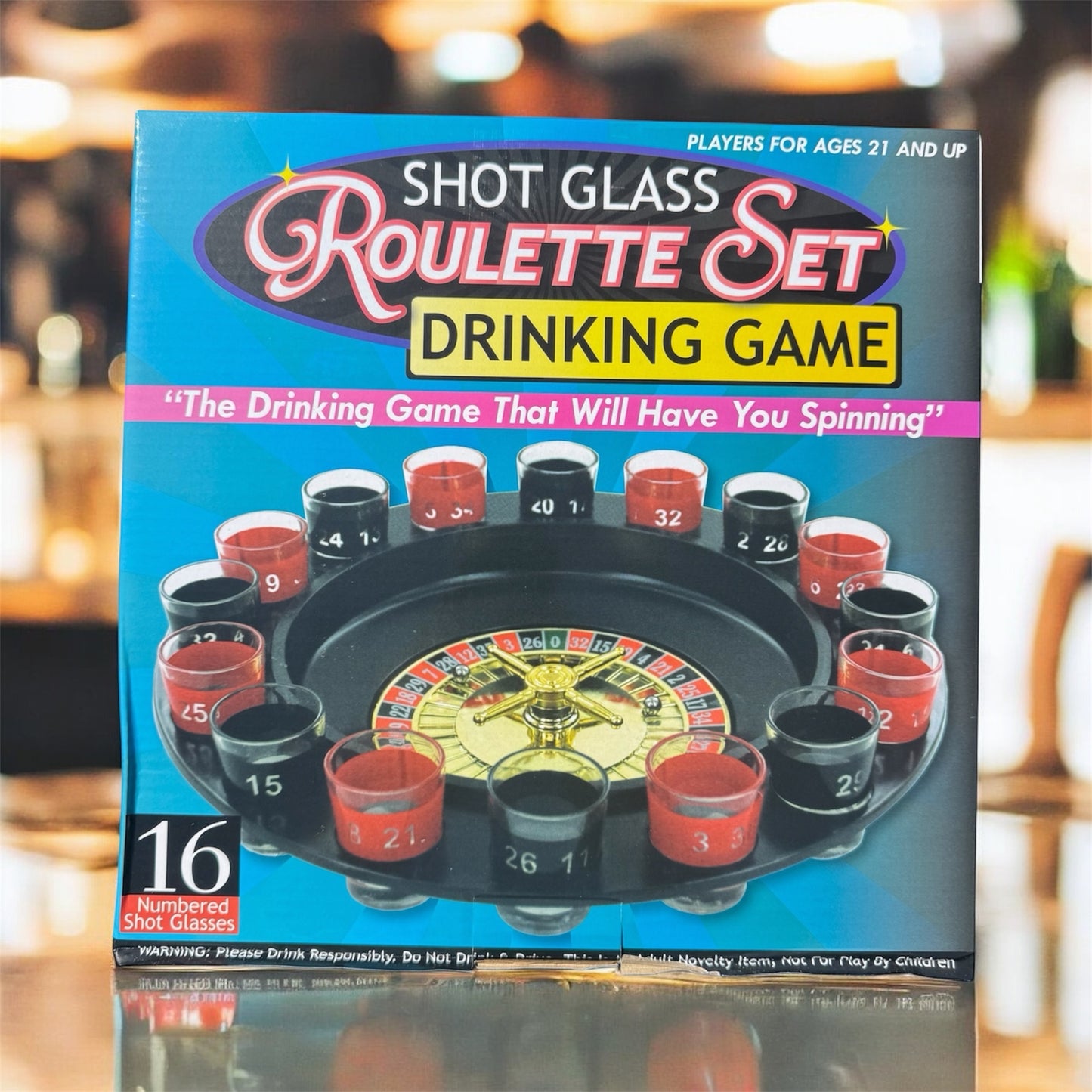 Shot Glass Roulette Drinking Game Set