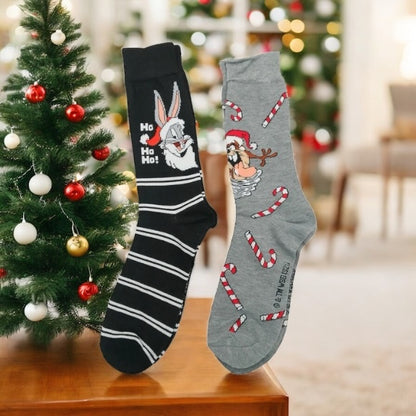 2-Pack Looney Tunes Ho Ho Ho Socks