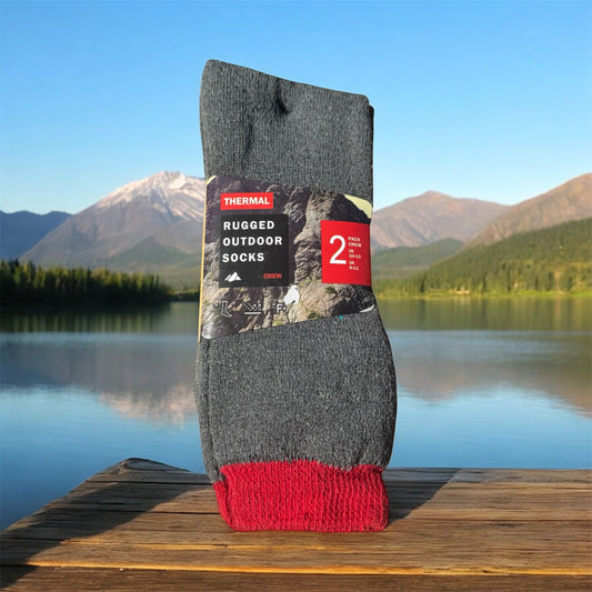 2-Pack Thermal Rugged Warm Outdoor Socks