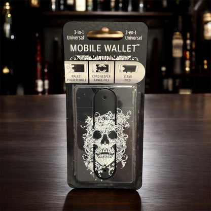 Creepy Skull Face 3-In-1 Mobile Wallet