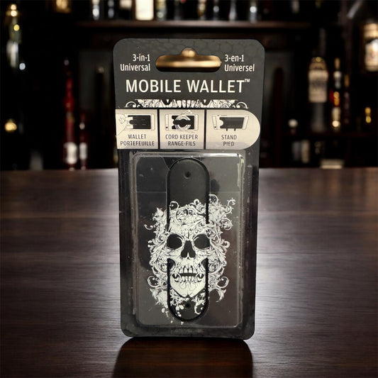 Creepy Skull Face 3-In-1 Mobile Wallet