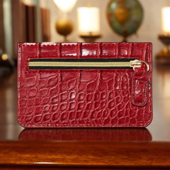 B-low The Belt Los Angeles Croc Card Holder Wallet