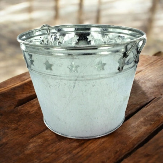 Tin Bucket With Stars