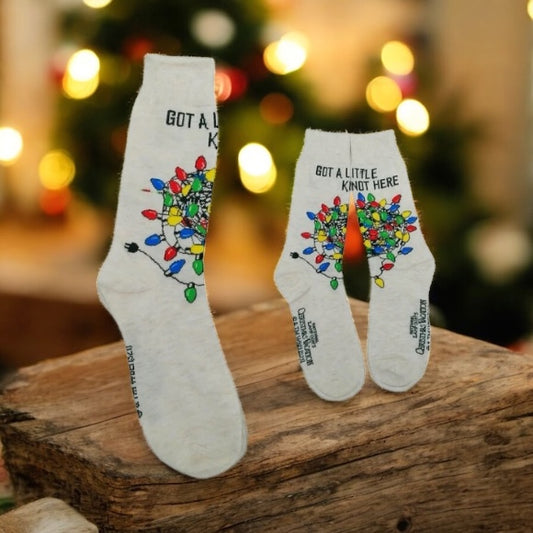 National Lampoon X-Mas Vaca Knot Here Crew Socks Size 10-13