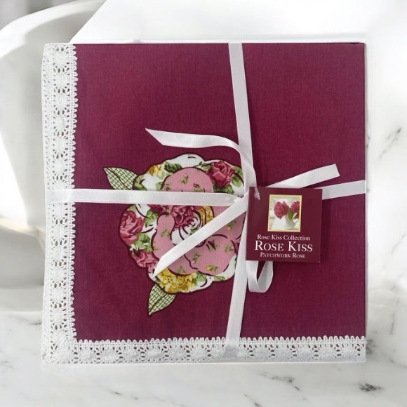 Homewear 18" x 18" Rose Kiss 4-Pack Napkins