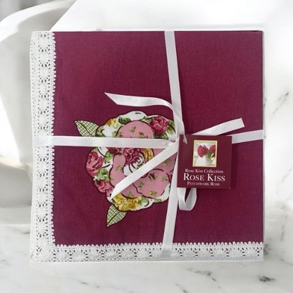 Homewear 18" x 18" Rose Kiss 4-Pack Napkins