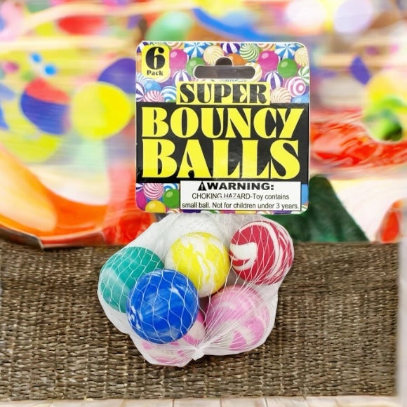 6-Piece Bouncy Balls Fun Sack