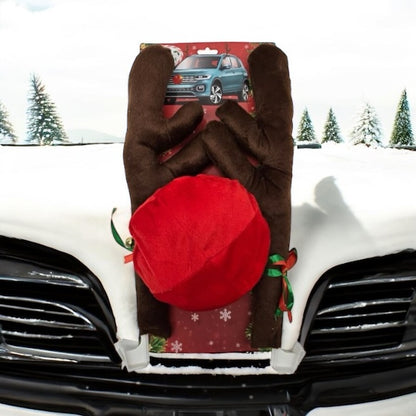Reindeer Holiday Car Decoration Set Clip Strip