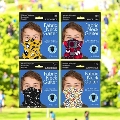Junior / Kids Music Style Neck Gaiter Clip Strip