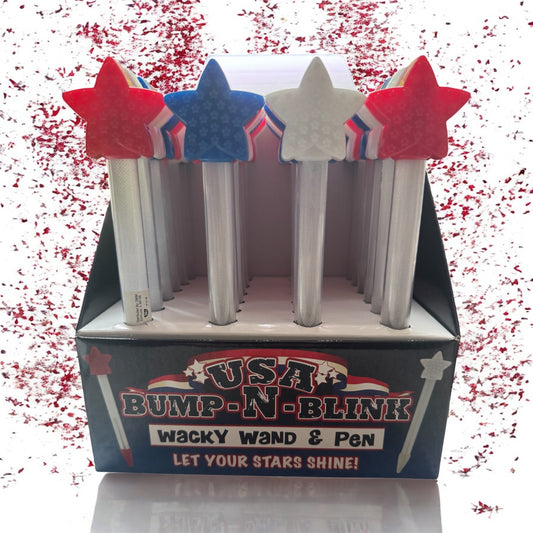 USA Bump-N-Blink Wacky Wand & Pen in Countertop Display