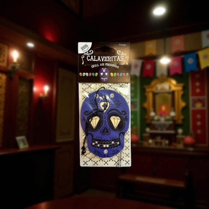 Calaveritas Sugar Skull Air Fresheners Clip Strip Assortment