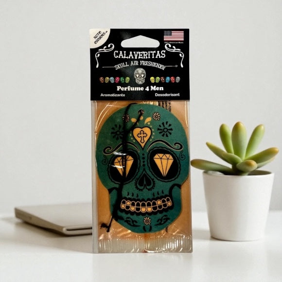 Calaveritas Sugar Skull Air Fresheners Clip Strip Assortment